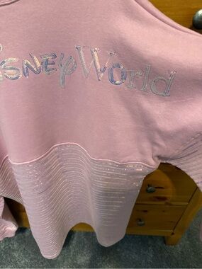 Disney World Girls' Pink Sequin Sweatshirt